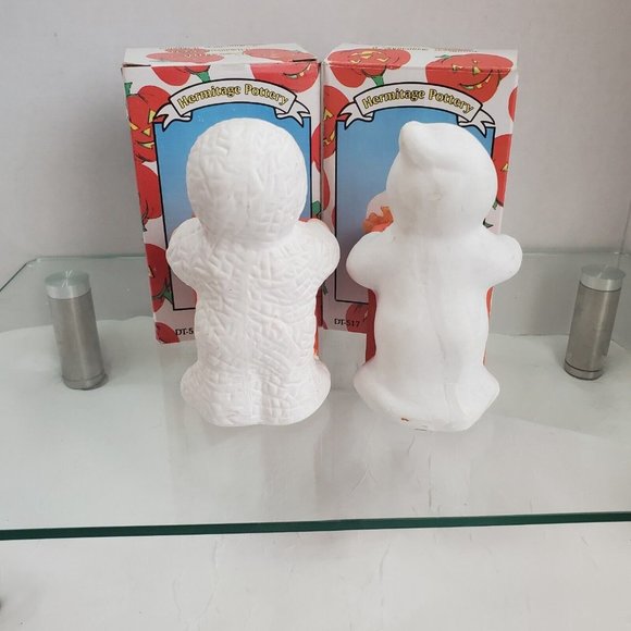 2) Hermitage Pottery 1995 Ceramic Ghost Mummy Candle Limited Edition vintage - Picture 5 of 12